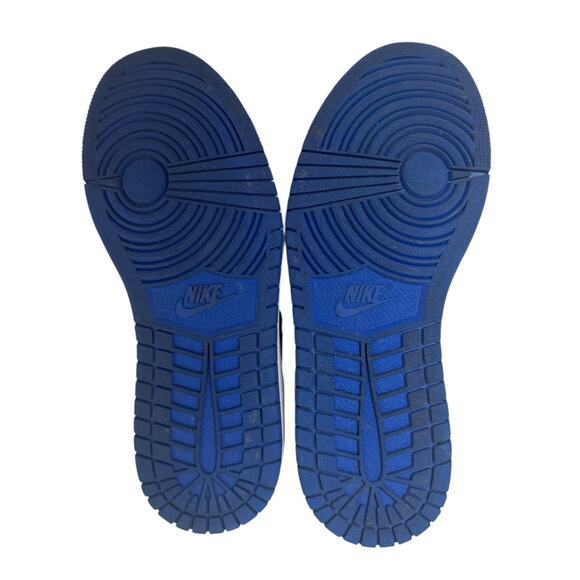 NIKE AIR JORDAN 1 Retro Flyknit BG Black Royal Blue Size 6Y 38.5 NEW IN BOX - Picture 12 of 14